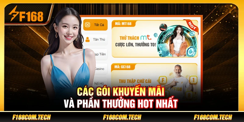 Các gói khuyến mãi và phần thưởng hot nhất 