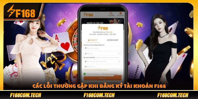 Lỗi phổ biến khi tạo tài khoản